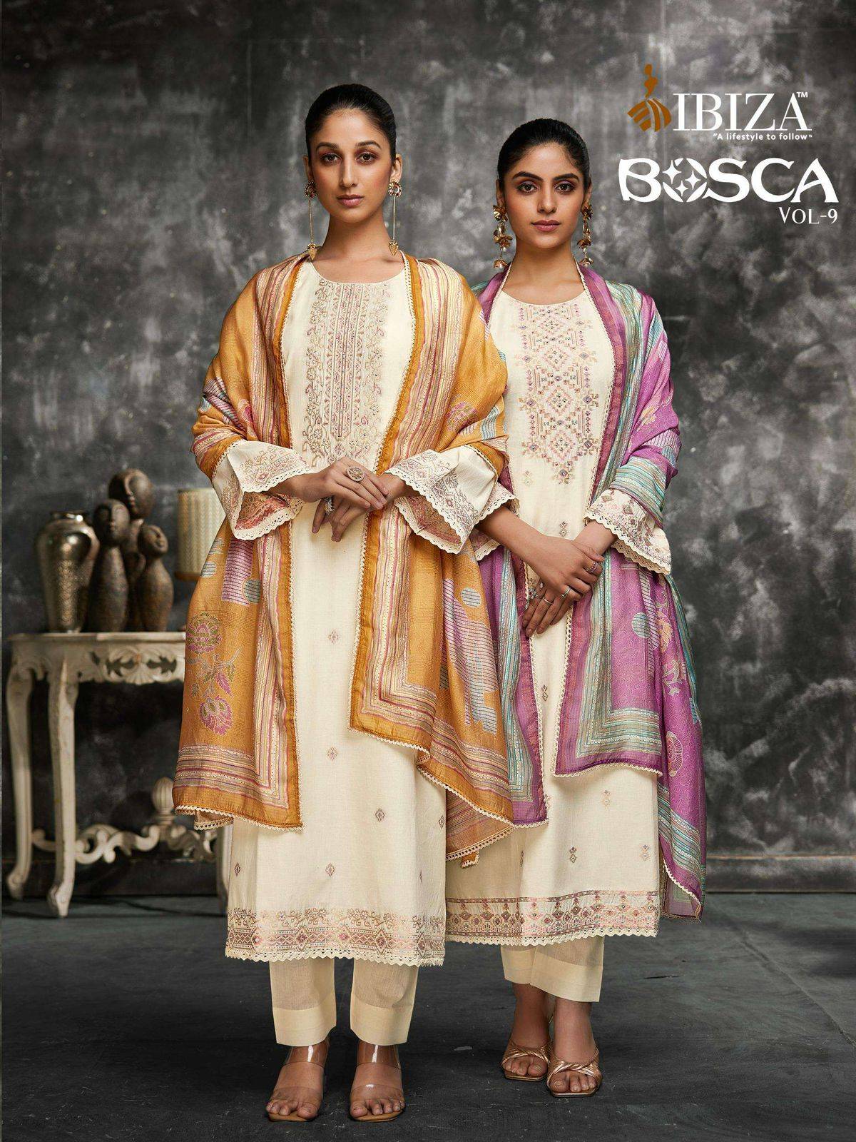BOSCO VOL-9 By IBIZA 15828 TO 15831 Beautiful Festive Suits Stylish Colorful Fancy Casual Wear Organdy Digital Print Dresses At Wholesale Price